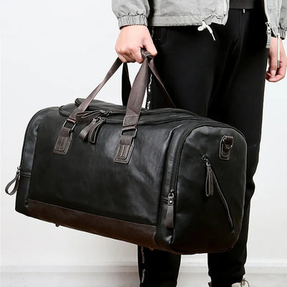 Travel Bag for Men ⎜ Large Capacity with Detachable Shoulder Strap and Practical Design for Travelling