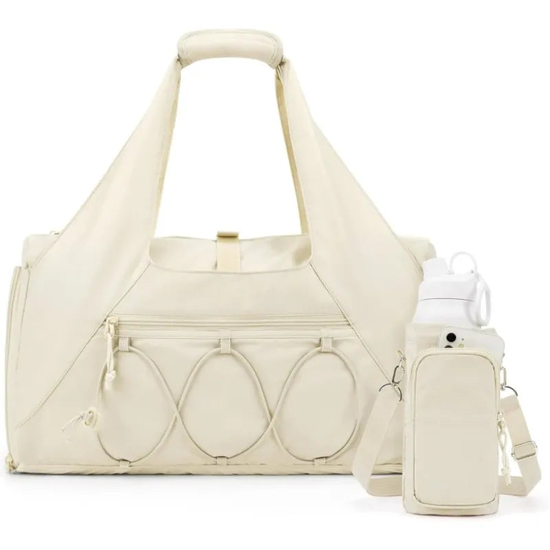 Yoga Bag for Women ⎜ Large Sports Bag with Bottle Holder and Compartments for Clothes , Mobile Phone and Accessories