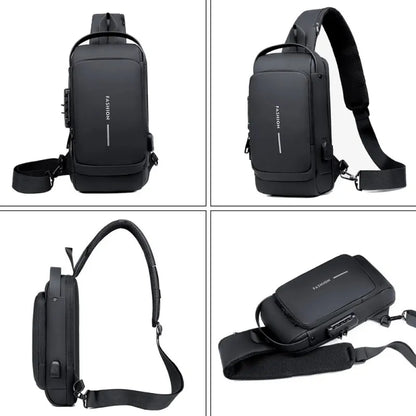 Waterproof Shoulder Bag for Men ⎜ Multifunctional Chest Bag for Outdoor Activities and Travelling
