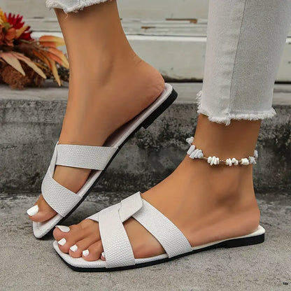 Fashionable Loafers for Women ⎜ Comfortable Summer Shoes with Square Toes for Versatile Outfits