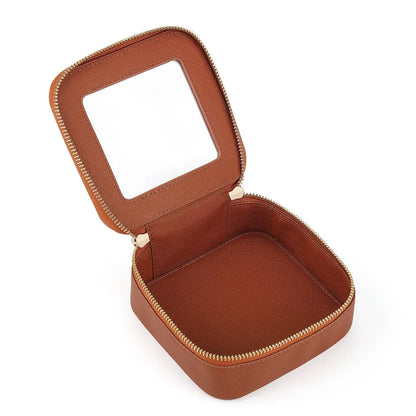 Cosmetics Bag for Women ⎜ Compact Storage with Window and Zip for Cosmetics