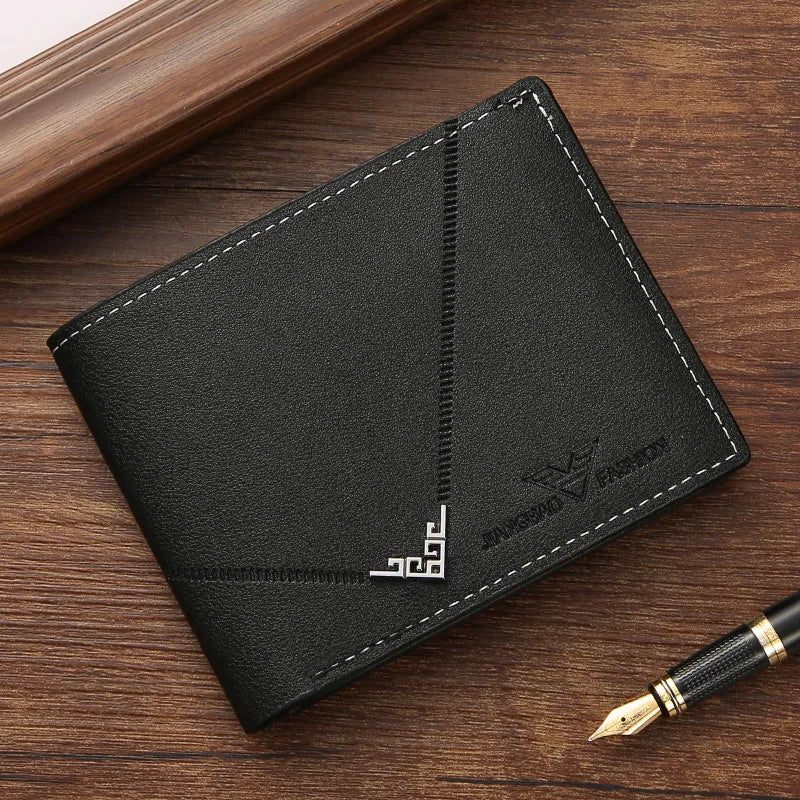 Men's Card Holder with Multiple Compartments ⎜ Slim Faux Leather Wallet with a Classic Design