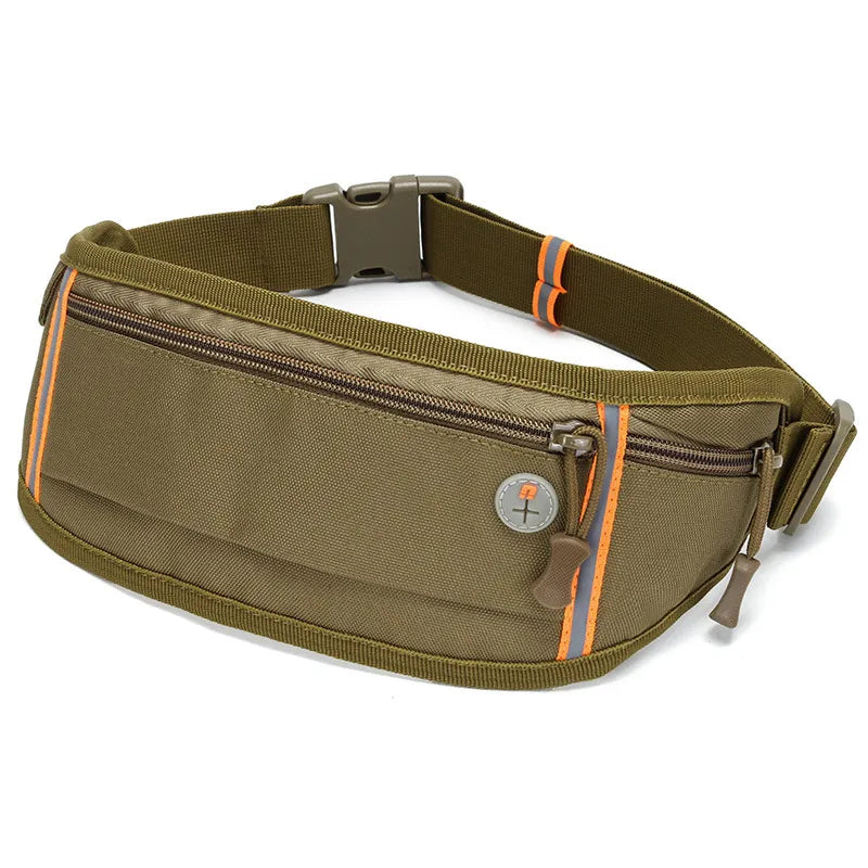 Belt Bag for Outdoor and Sports ⎜ Waterproof Hip Bag with Headphone Opening and Zip Pocket