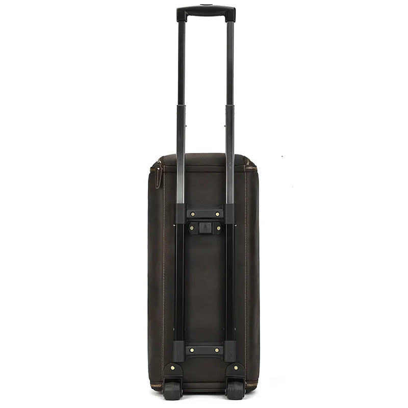 Leather Travel Bag ⎜ Large Capacity with Roll Function for Comfortable Travelling