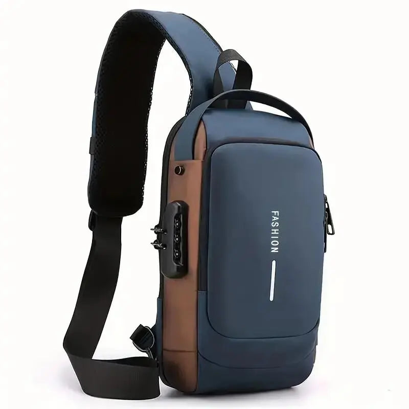 Waterproof Shoulder Bag for Men ⎜ Multifunctional Chest Bag for Outdoor Activities and Travelling
