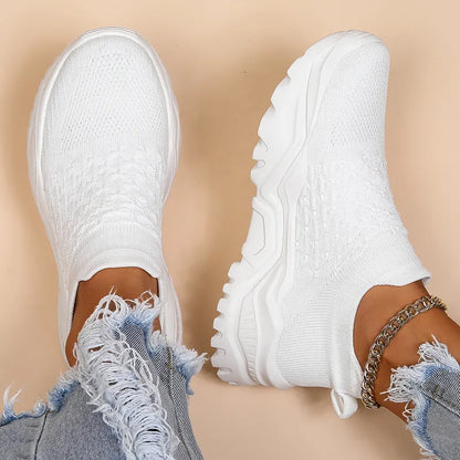 Slip - on Trainers for Women ⎜ Comfortable Shoes with a Breathable Design for Everyday Wear and Comfort