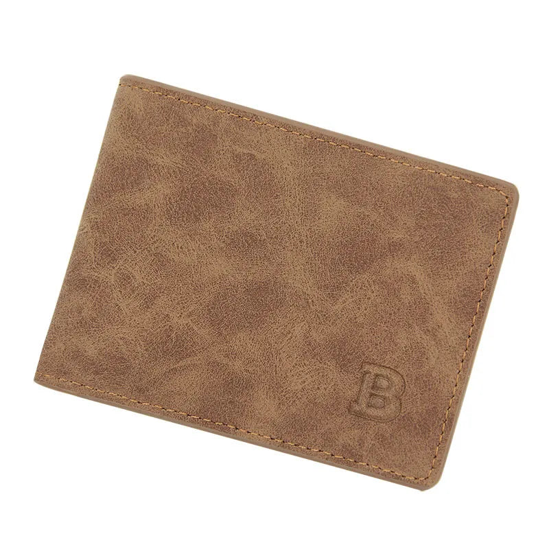 Men's Wallet Made From Vintage Leather ⎜ Slim Wallet with Card Slots and Zip Compartment