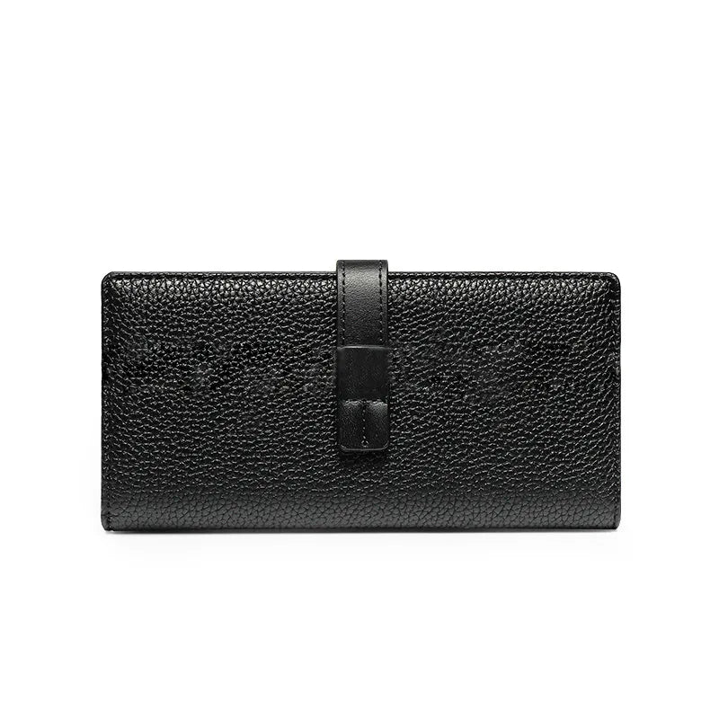 Women's Wallet with Contrasting Colour ⎜ Long Design with Practical Clasp and Space for Several Cards