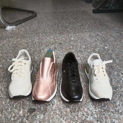 Women's Trainers ⎜ Comfortable Lace - Up Shoes with a Thick Sole and Fashionable Accents for Everyday Wear
