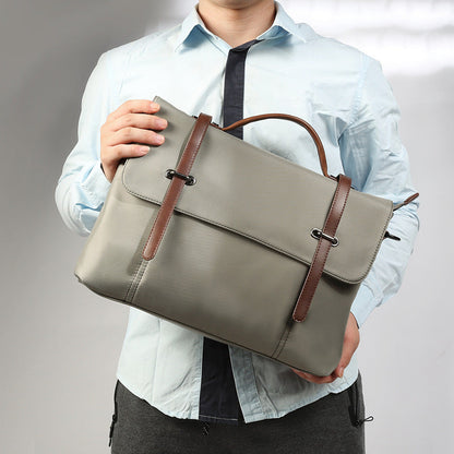 Shoulder Bag for Men ⎜ Casual Canvas Bag with Carrying Handle and Stylish Straps for Everyday Use and the Office