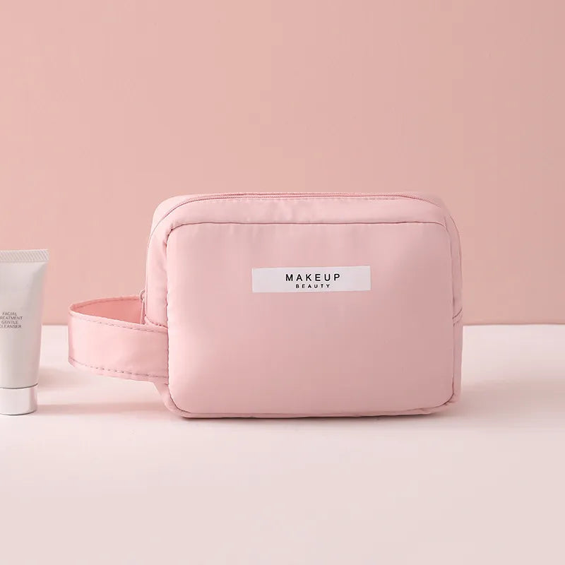 Cosmetics Bag for Women ⎜ Travel Organiser with Compartments for Make - Up and Integrated Brush Storage