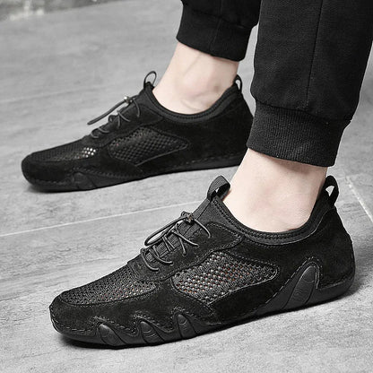 Breathable Men's Slip - on Shoes ⎜ Comfortable Casual Leather Shoes for Everyday Wear and Travelling