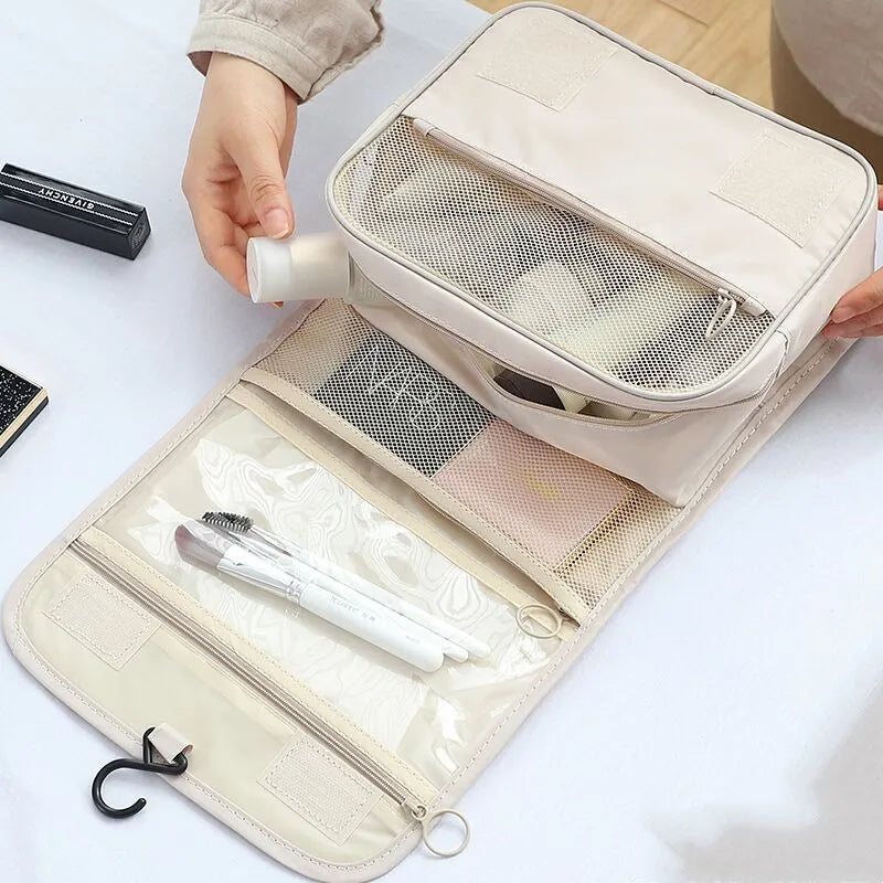 Cosmetics Bag for Travelling ⎜ Practical Storage with Large Capacity and Carrying Handle