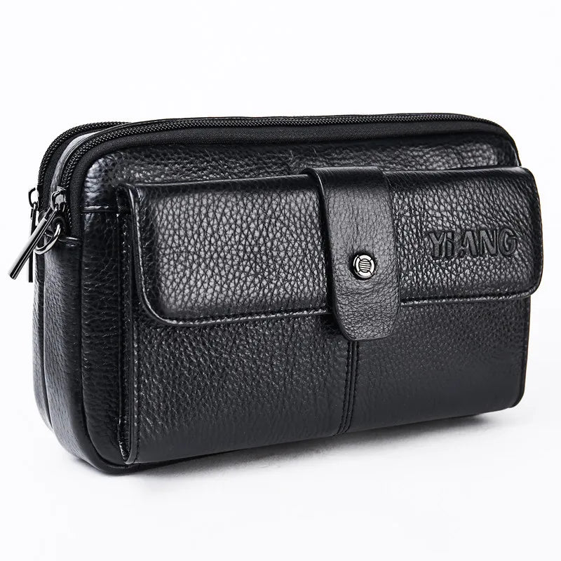Shoulder Bag for Men ⎜ Elegant Leather Bag with Multiple Compartments and Adjustable Shoulder Strap
