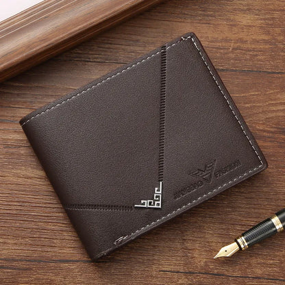 Men's Card Holder with Multiple Compartments ⎜ Slim Faux Leather Wallet with a Classic Design