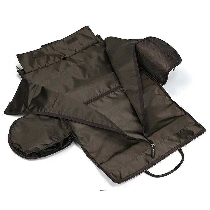 Leather Travel Bag ⎜ Large Capacity with Roll Function for Comfortable Travelling