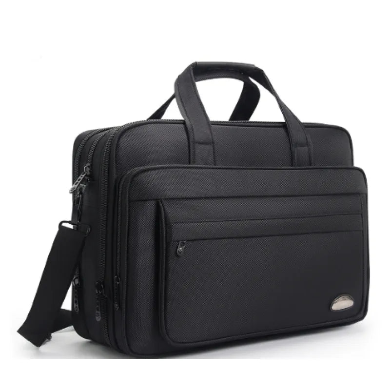 Laptop Bag for Men ⎜ Robust Canvas Briefcase with Plenty of Storage Space and Practical Compartments