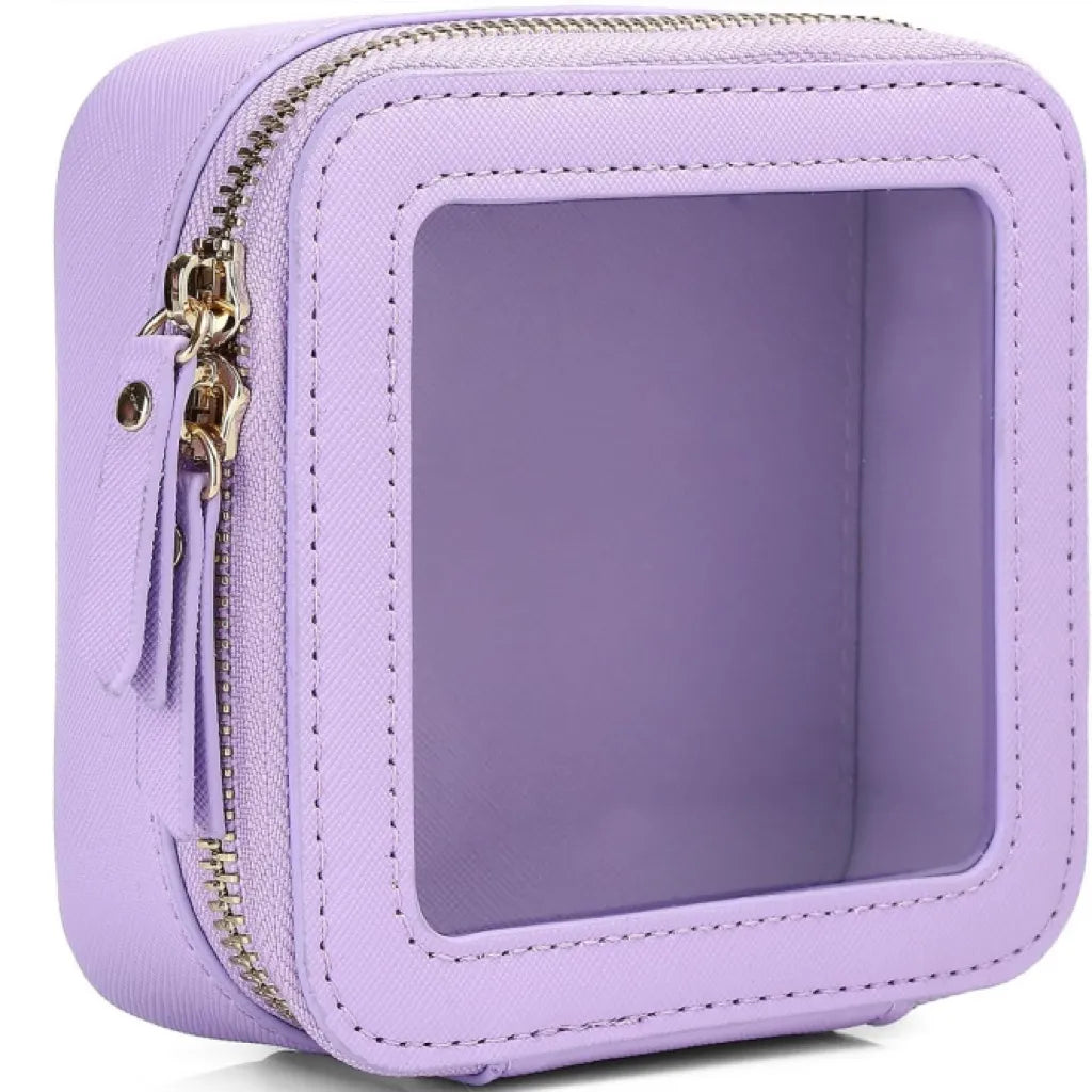 Cosmetics Bag for Women ⎜ Compact Storage with Window and Zip for Cosmetics