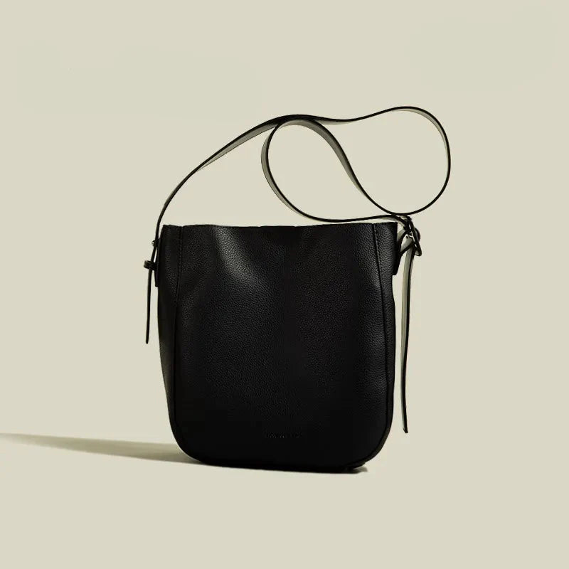 Crossbody Bucket Bag for Women ⎜ Simple Design with Adjustable Shoulder Strap and Practical Interior