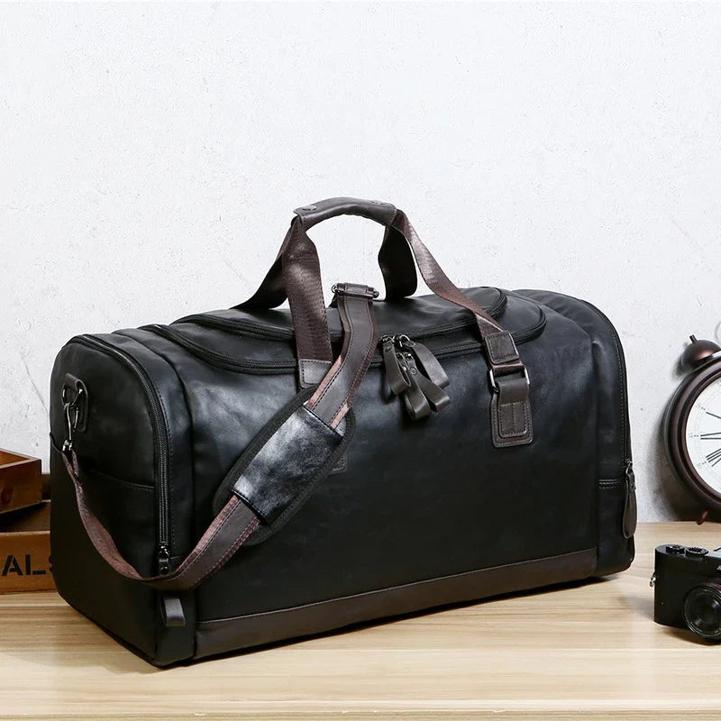 Travel Bag for Men ⎜ Large Capacity with Detachable Shoulder Strap and Practical Design for Travelling