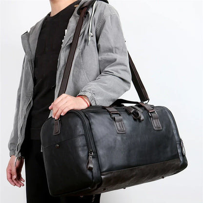 Travel Bag for Men ⎜ Large Capacity with Detachable Shoulder Strap and Practical Design for Travelling