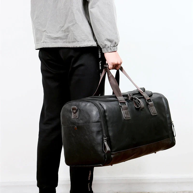 Travel Bag for Men ⎜ Large Capacity with Detachable Shoulder Strap and Practical Design for Travelling