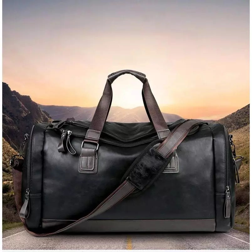 Travel Bag for Men ⎜ Large Capacity with Detachable Shoulder Strap and Practical Design for Travelling