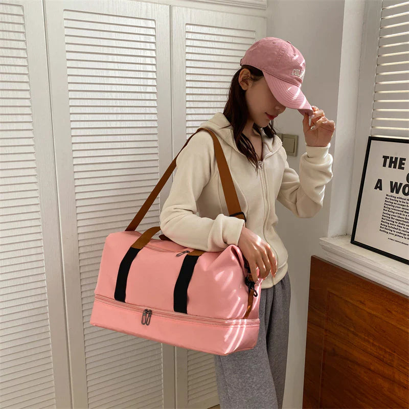 Sports Bag for Men and Women ⎜ Large Travel Bag with Wet Compartment and Separate Compartment for Shoes or Accessories