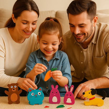 DIY Felt Animal Sewing Kit for Kids ⎜ Fun Craft Set for Hand-Eye Coordination and Creative Skill Building