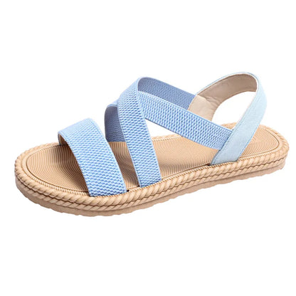 Women's Casual - Style Sandals ⎜ Comfortable Shoes with Elasticated Straps and Fashionable Sole