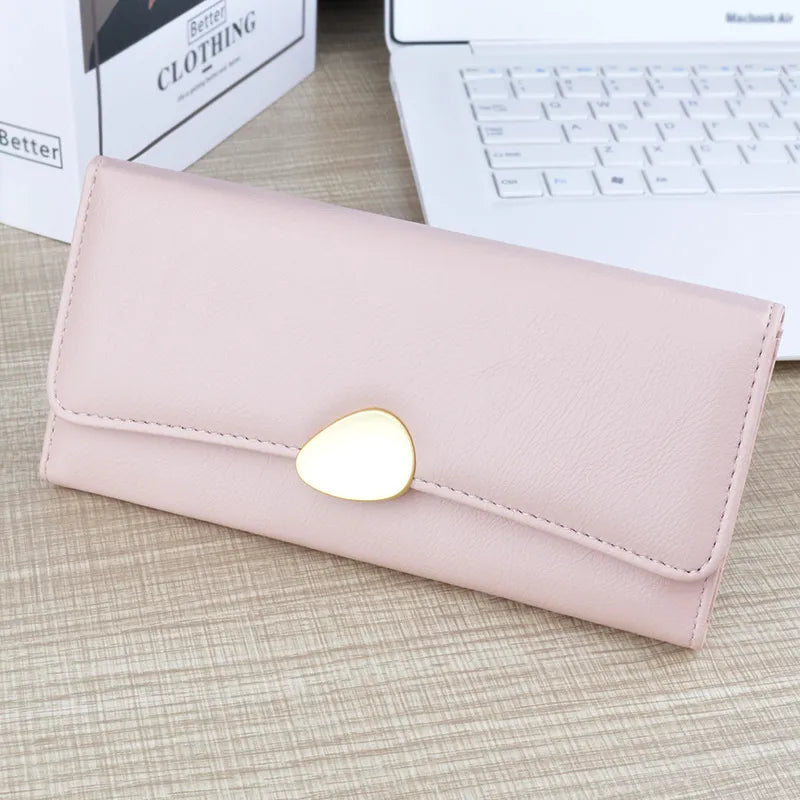 Women's Wallet in Long Format ⎜ Soft Leather Wallet with Lots of Card Slots and Large Storage Space