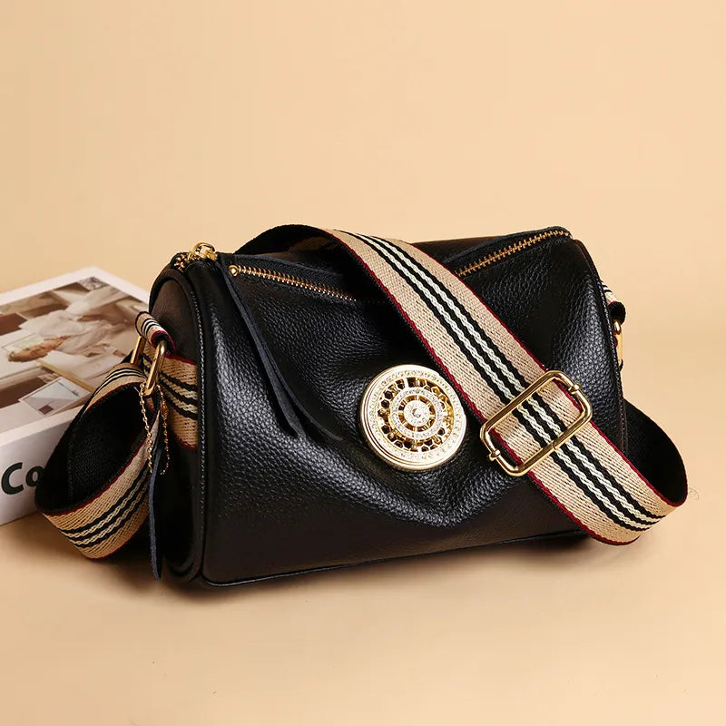 Shoulder Bag for Women ⎜ Fashionable Shoulder Bag with Wide Shoulder Strap and Elegant Embellishment