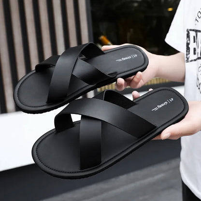 Lightweight Slip - on Shoes for Men ⎜ Comfortable , Black Casual Shoes with Soft Soles