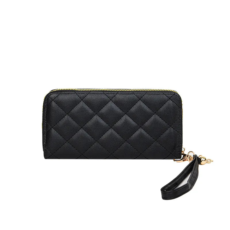 Women's Wallet in a Diamond Pattern ⎜ Elegant Long Format with Plenty of Space for Cards , Notes and Everyday Essentials