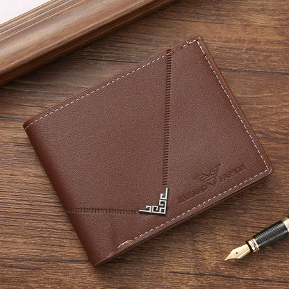Men's Card Holder with Multiple Compartments ⎜ Slim Faux Leather Wallet with a Classic Design
