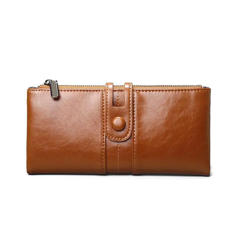 Ladies ' Long Wallet with Press Stud ⎜ Plenty of Space for Cards and Cash