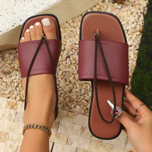 Flat Sandals for Women ⎜ Comfortable Roman - Style Flip - Flops for Summer