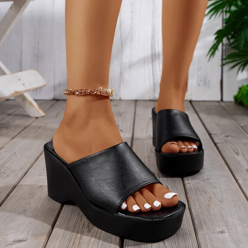 Platform Sandals for Women ⎜ Elegant Shoes with a High Heel and Open Toe for Comfort and Style