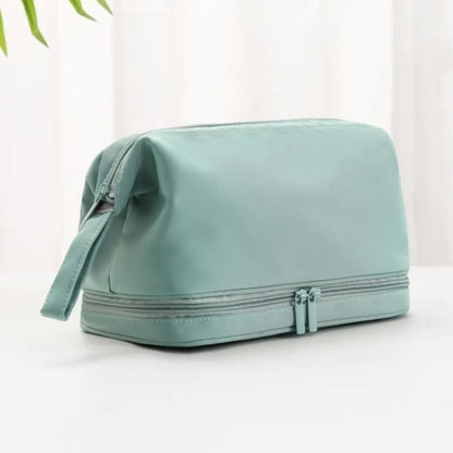 Cosmetics Bag for Women ⎜ Large Travel Bag with Double Zip and Separate Compartment for Care Products