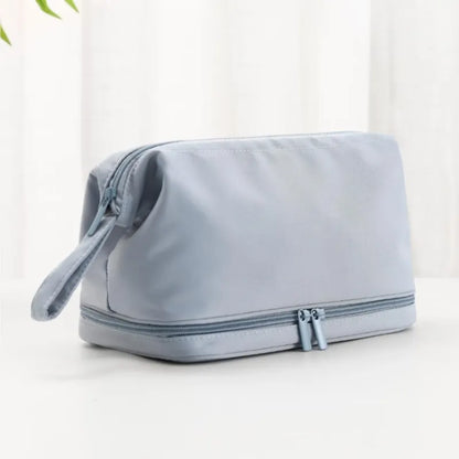 Cosmetics Bag for Women ⎜ Large Travel Bag with Double Zip and Separate Compartment for Care Products