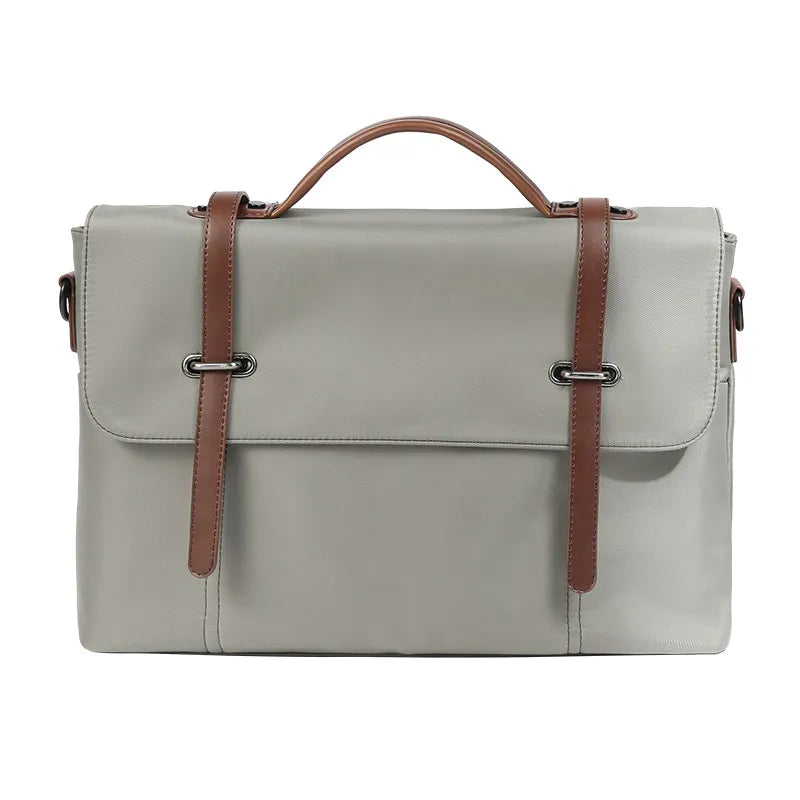 Shoulder Bag for Men ⎜ Casual Canvas Bag with Carrying Handle and Stylish Straps for Everyday Use and the Office