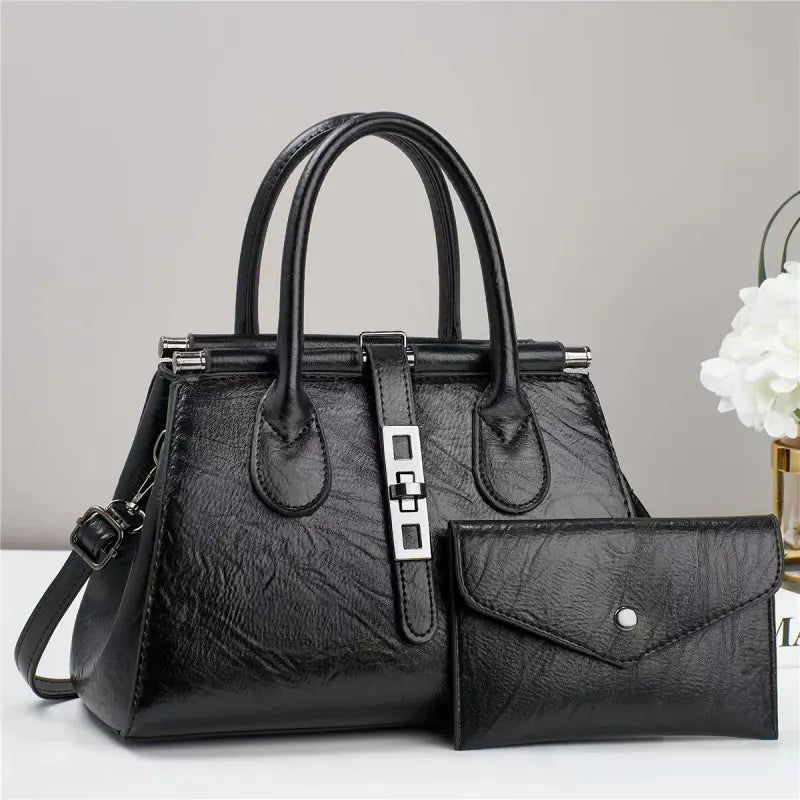 Handbag with Shoulder Strap ⎜ Classic Design and Generous Storage Space for Everyday Use
