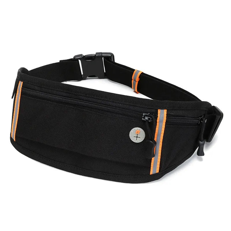 Belt Bag for Outdoor and Sports ⎜ Waterproof Hip Bag with Headphone Opening and Zip Pocket