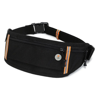 Belt Bag for Outdoor and Sports ⎜ Waterproof Hip Bag with Headphone Opening and Zip Pocket