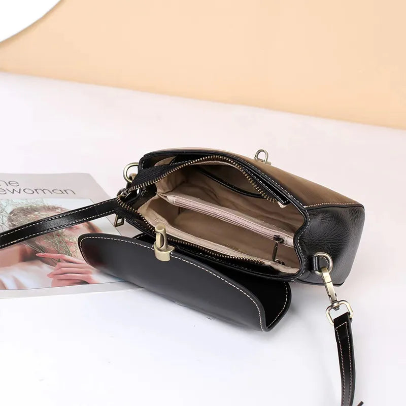Small Leather Shoulder Bag ⎜ Elegant , Practical Design for Everyday Use