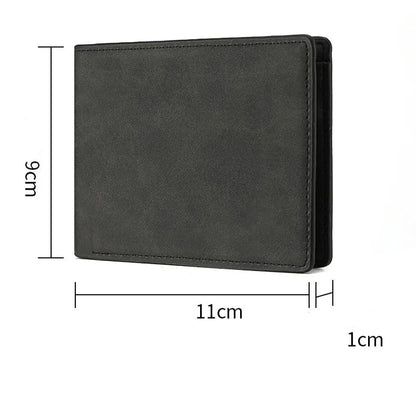 Leather Wallet for Men ⎜ Practical Wallet with Several Card Slots and Zip Compartment