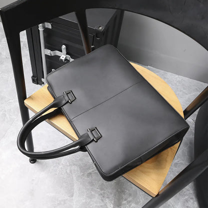 Business Bag for Men ⎜ Elegant Briefcase with Carrying Handles and Slim Design for the Office and Meetings