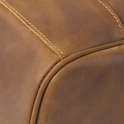 Retro Leather Backpack for Men ⎜ Robust and Stylish Companion for Work and Leisure