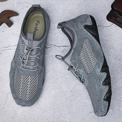 Breathable Men's Slip - on Shoes ⎜ Comfortable Casual Leather Shoes for Everyday Wear and Travelling