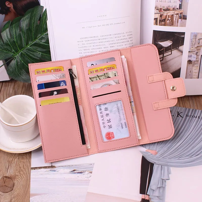 Women's Wallet in Long Format ⎜ Tri - Fold Clutch with Large Capacity for Cards and Notes